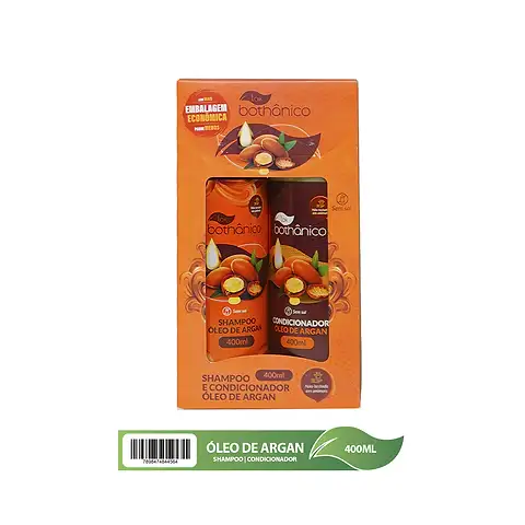 Imagem kit shampoo e condicionador oleo de argan Tok Bothanico 400ML