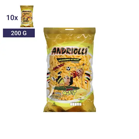 Imagem salgadinho Andriolli queijo 200g