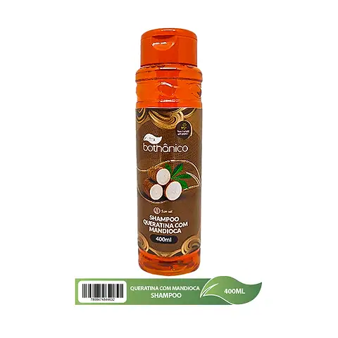 Imagem shampoo queratina com mandioca Tok Bothanico 400ML