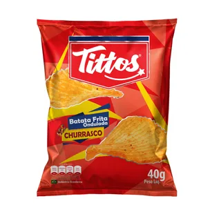 Imagem batata Tittos sabor Churrasco 40G