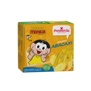 Imagem gelatina em pó Predilecta sabor abacaxi 20G