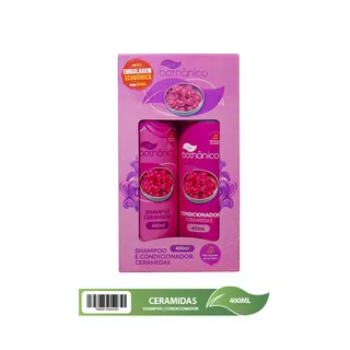 Imagem kit shampoo e condicionador ceramidas Tok Bothanico 400ML