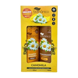 Imagem kit shampoo e condicionador camomila Tok Bothanico 400ML