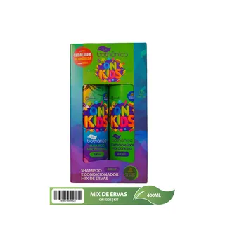 Imagem kit shampoo e condicionador OnKids Mix de Ervas Tok Bothanico 400ML
