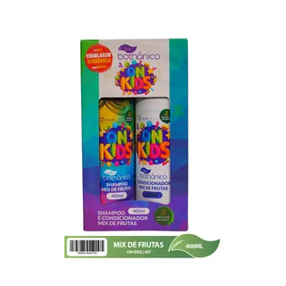 Imagem kit shampoo e condicionador OnKids Mix de Frutas Tok Bothanico 400ML
