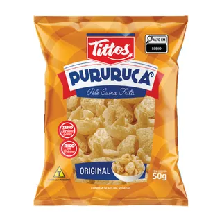 Imagem pururuca Tittos sabor Original 50G