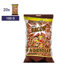 Salgadinho Andriolli sabor bacon 100g