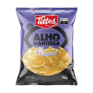 Imagem snack Tittos sabor Alho na Manteiga 70G