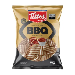 Imagem snack Tittos sabor BBQ 70G

