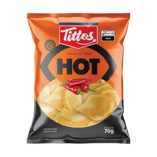 Imagem snack Tittos sabor Hot 70G

