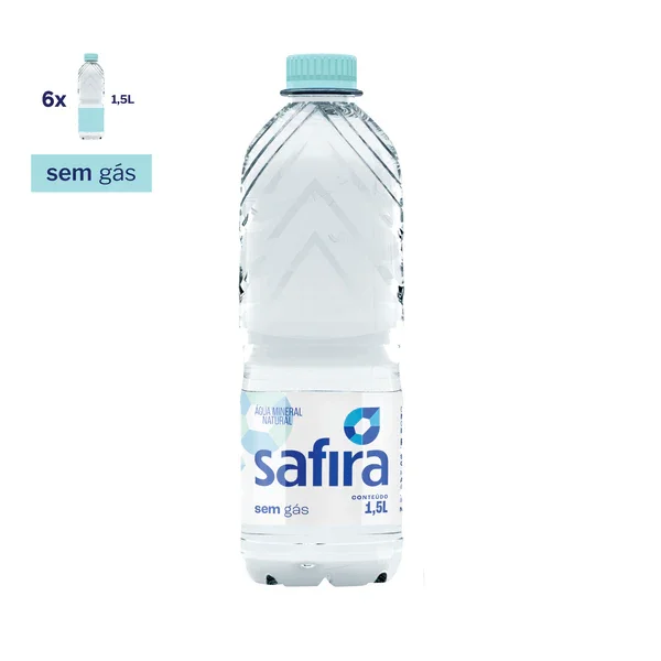 Imagem água mineral Safira sem gás 1500 ML