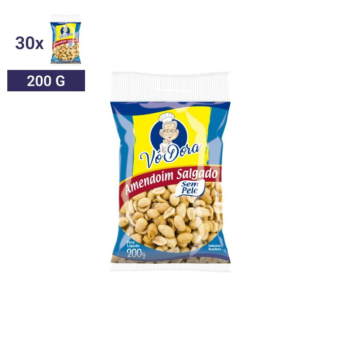 Amendoim Vo Dora sem pele 200g