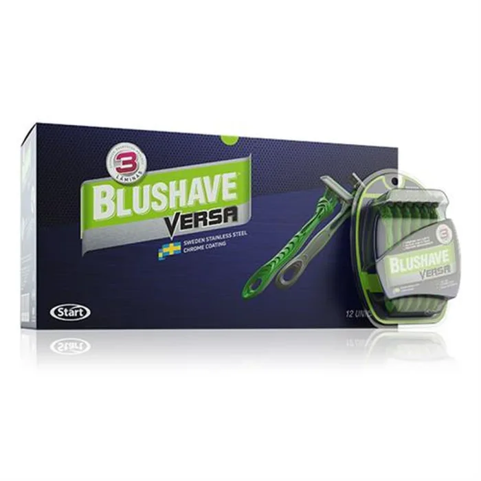 Imagem aparelho de barbear Blushave Versa 6 Unidades com caixa
