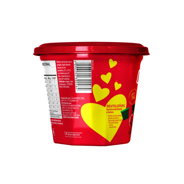 Imagem extrato de tomate bowl Predilecta 300G verso
