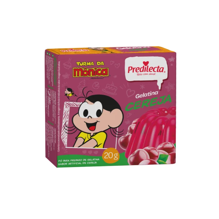 Imagem gelatina em pó Predilecta sabor cereja 20G
