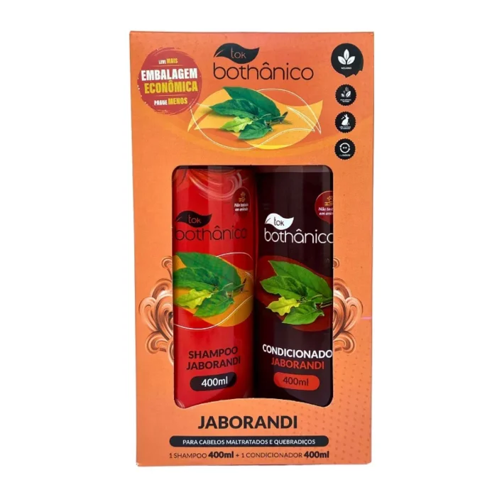 Imagem kit shampoo e condicionador jaborandi Tok Bothanico 400ML