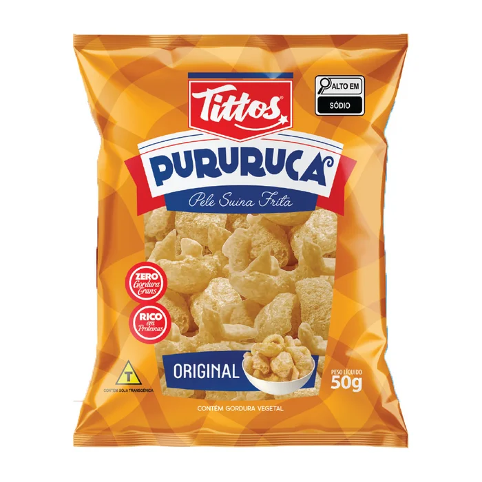 Imagem pururuca Tittos sabor Original 50G