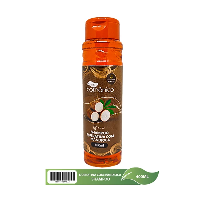 Imagem shampoo queratina com mandioca Tok Bothanico 400ML