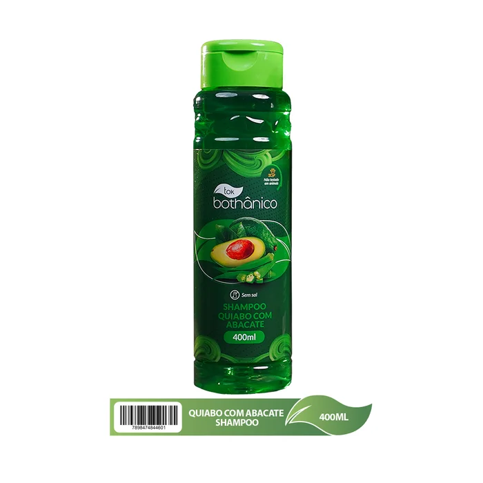 Imagem shampoo quiabo com abacate Tok Bothanico 400ML
