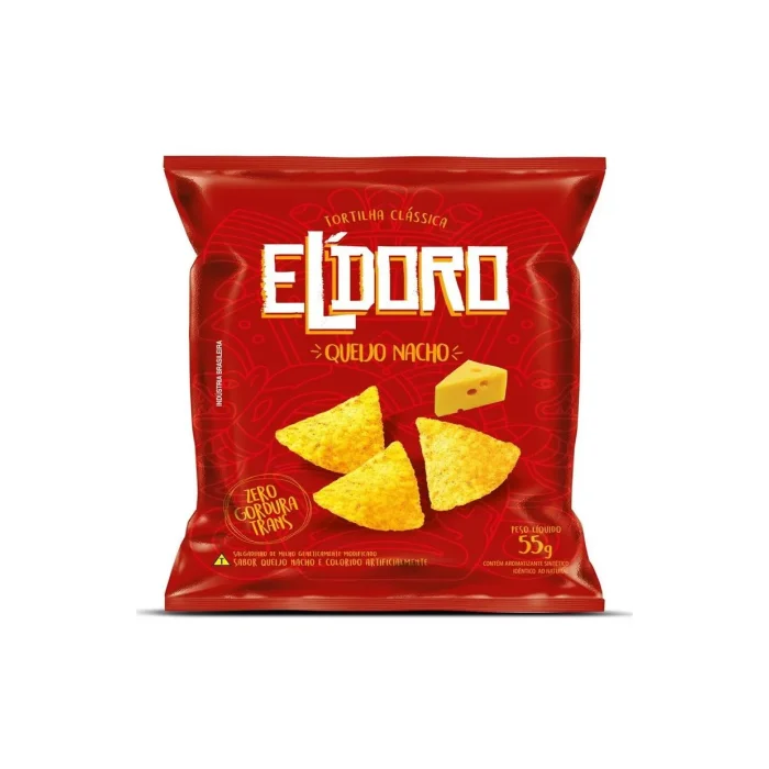 Imagem tortilha El Doro queijo nacho 55G
